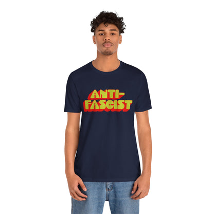 Anti-Fascist (70's Font with Vintage Print Effect)