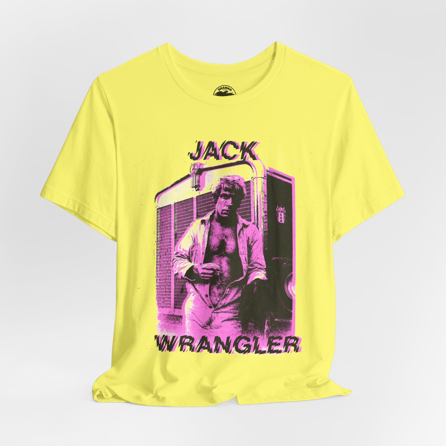 Jack Wrangler (Gay Adult Film Legend/Graphic with Vintage Print Effect)