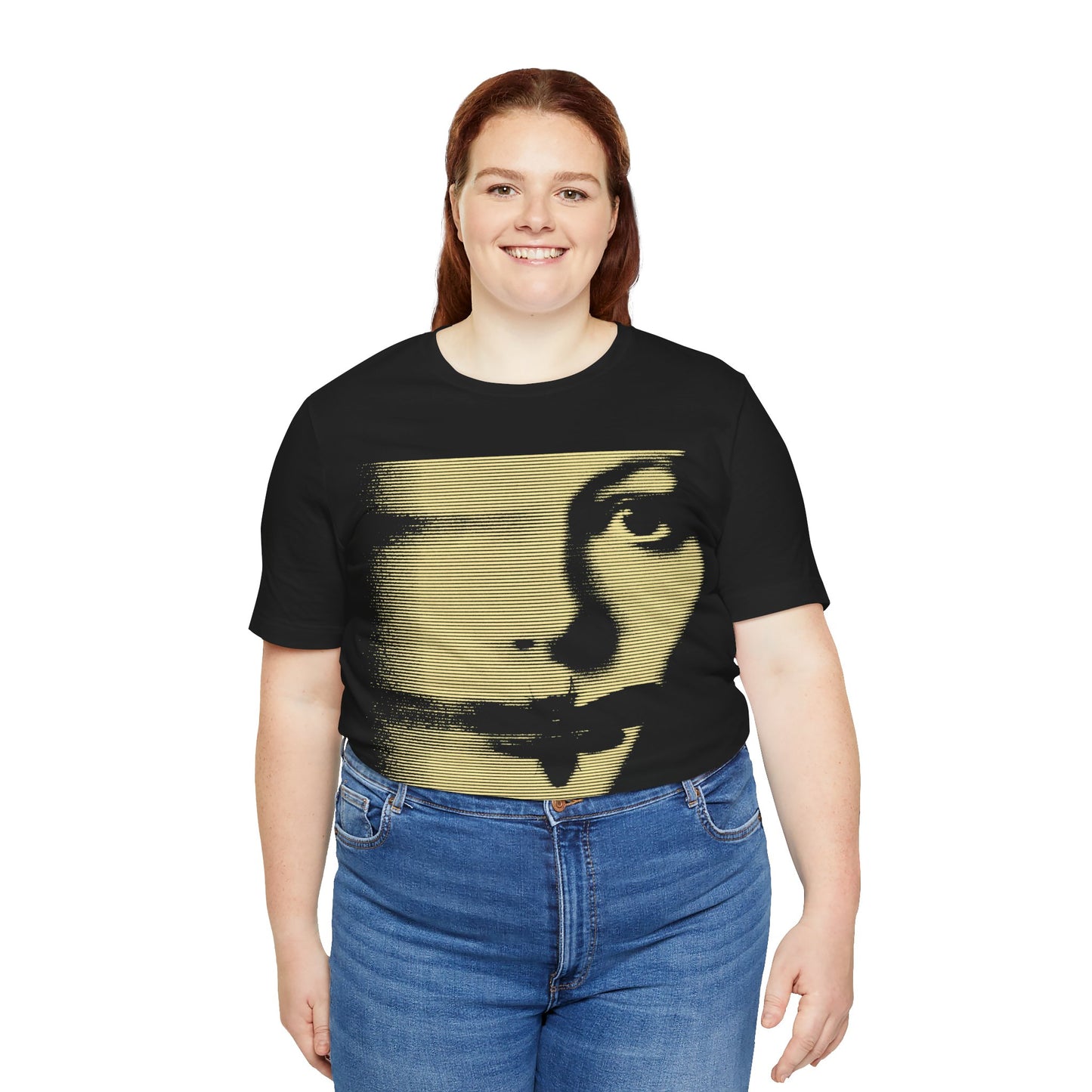 Silence of the Lambs (Large Graphic with Vintage Line Print Effect/Jodie Foster Shirt)