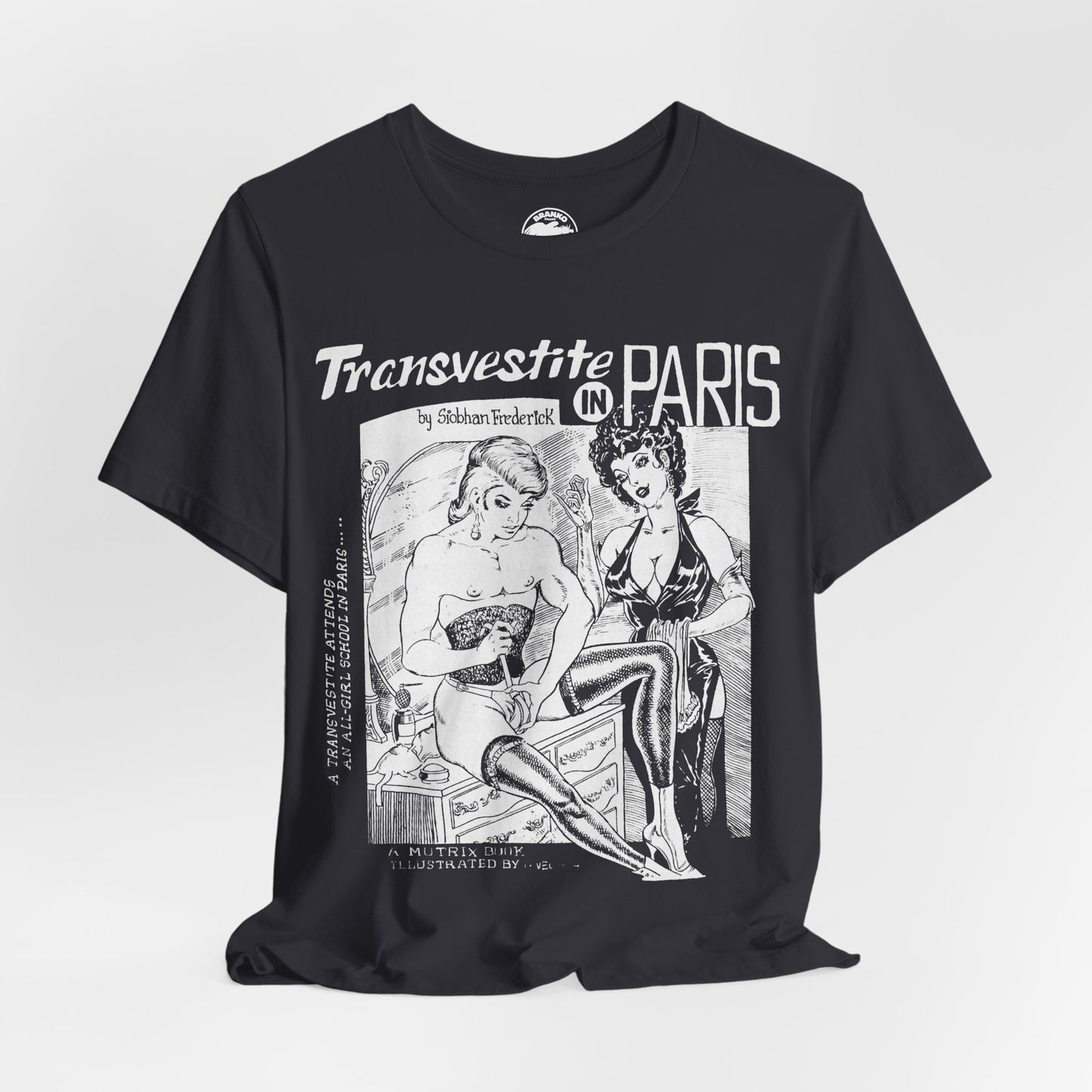 Transvestite in Paris (60's Gay Pulp Cover Artwork by Gene Bilbrew)