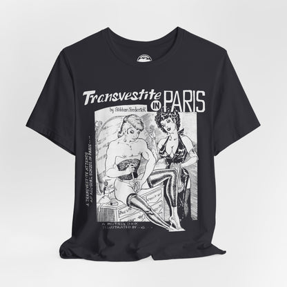 Transvestite in Paris (60's Gay Pulp Cover Artwork by Gene Bilbrew)