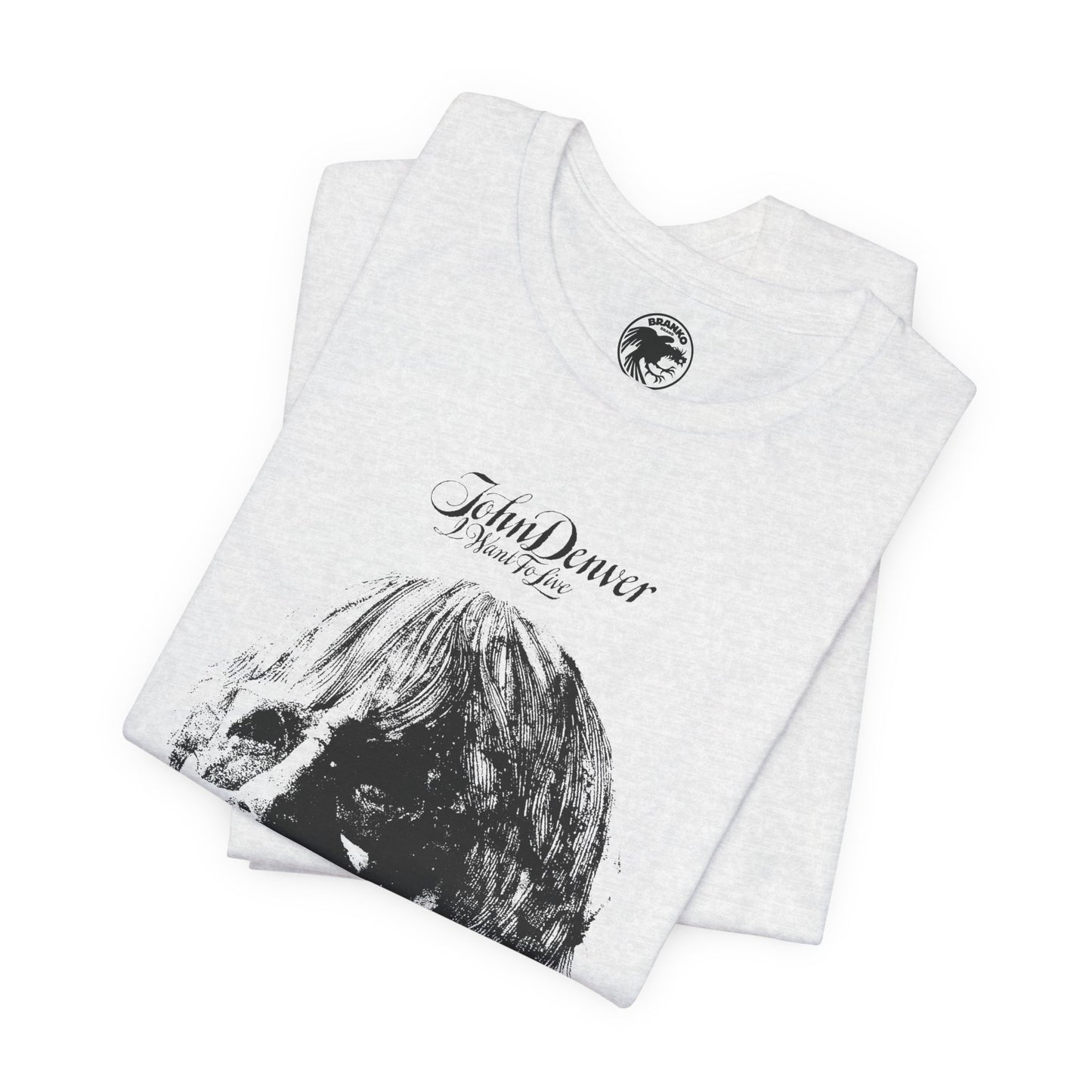John Denver (Oversized I Want to Live Graphic Promo Tee)