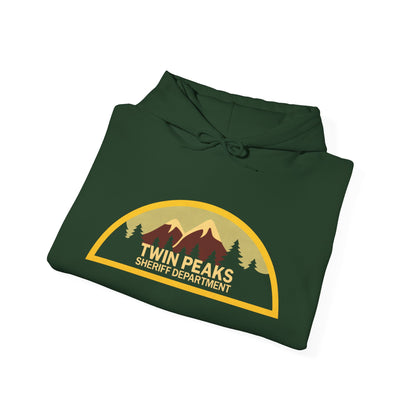 Twin Peaks Sheriff Department Hoodie (Logo with Vintage Print Effect/Twin Peaks Shirt)