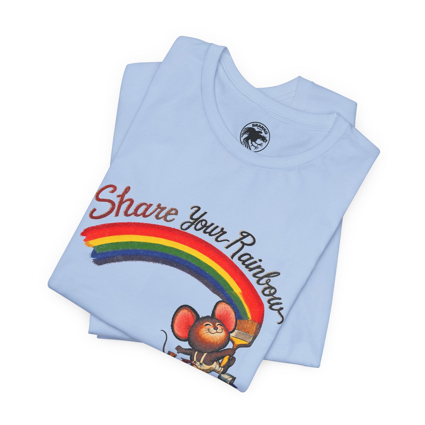 Share Your Rainbow (Replica 70's Iron-On Transfer Graphic)