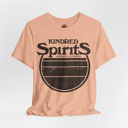 Kindred Spirits (Houston Lesbian Bar/1980-1989/Logo with Vintage Print Effect)