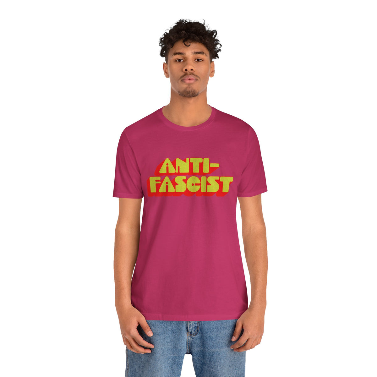 Anti-Fascist (70's Font with Vintage Print Effect)
