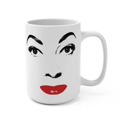 Mommie Dearest Coffee Mug (15oz. White Ceramic/Faye Dunaway/Joan Crawford)