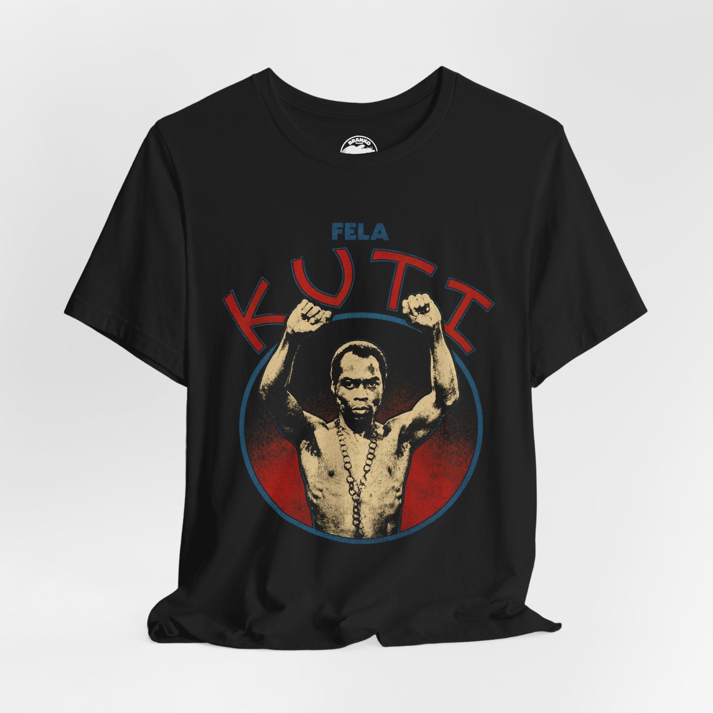 Fela Kuti (70's Style Shirt with Vintage Print Effect/Afrobeat/Nigeria)