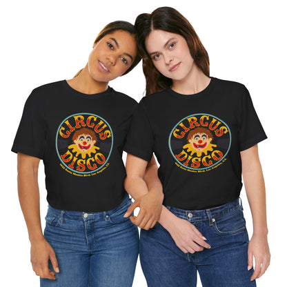 Circus Disco (Hollywood/Los Angeles Latinx Owned Queer Disco/1974-2016/70's Promo Shirt and Button Image)