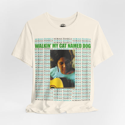 Norma Tanega (Oversized Walkin' My Cat Named Dog Graphic with Vintage Print Effect)
