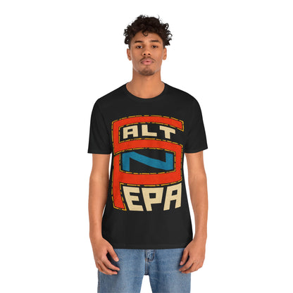 Salt-N-Pepa (Replica Promo T-Shirt/Late ’80s Early ’90s Hip Hop/Oversized Logo with Vintage Print Effect)