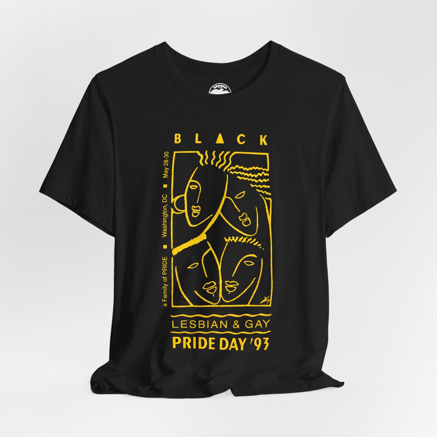 1993 Black Lesbian & Gay Pride Day (Replica D.C. Pride Shirt/Black Pride)