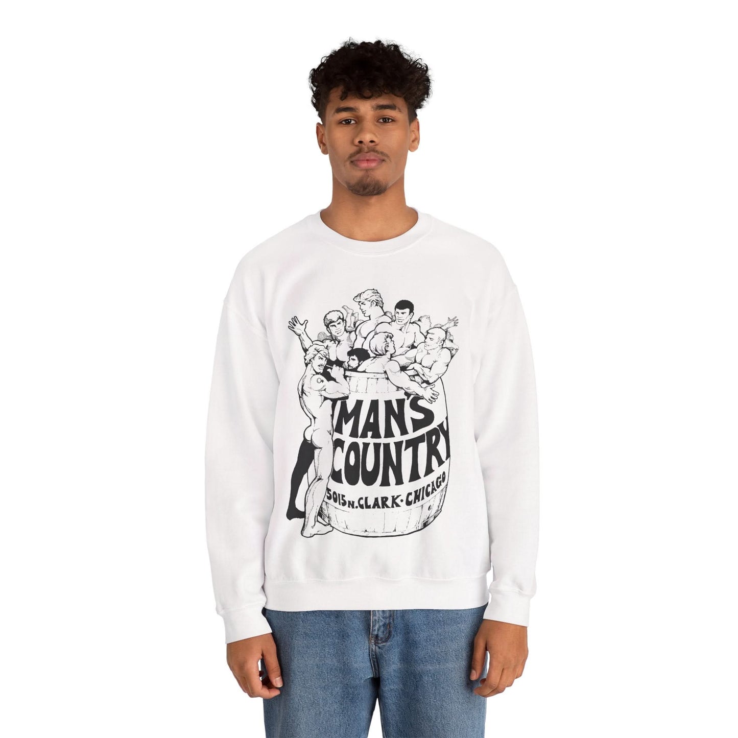 Man's Country Sweatshirt (Chicago Bathhouse 1973-2017)
