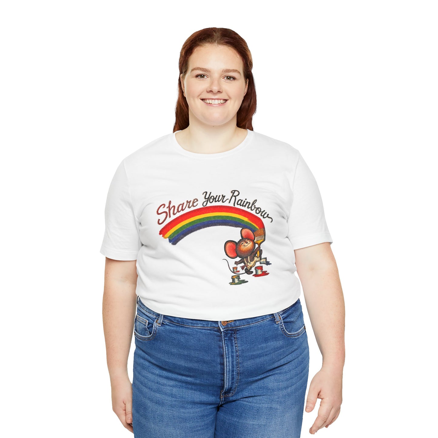 Share Your Rainbow (Replica 70's Iron-On Transfer Graphic)