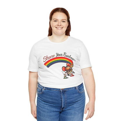 Share Your Rainbow (Replica 70's Iron-On Transfer Graphic)