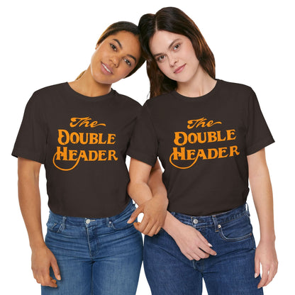 The Double Header (Historic Seattle Gay Bar/1934-2015/Logo with Vintage Print Effect)
