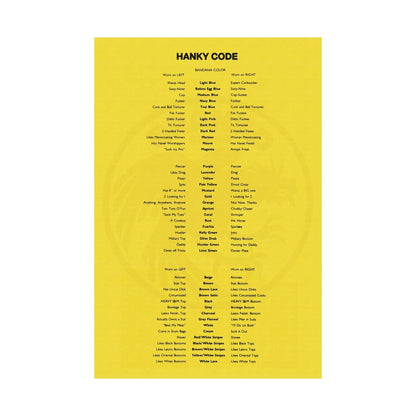 Hanky Code Poster (Branko Brand Gay Hanky Code Poster)