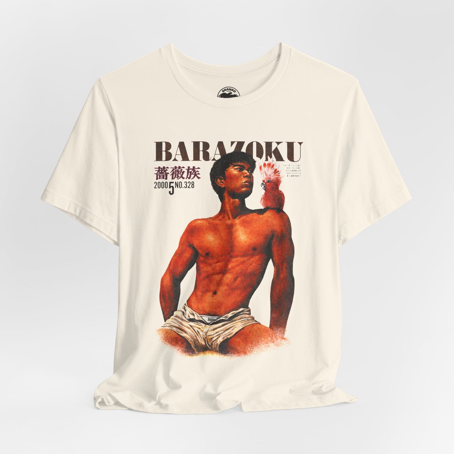 Barazoku (Magazine Cover with Vintage Print Effect/Japanese Gay Magazine/1971-2004)