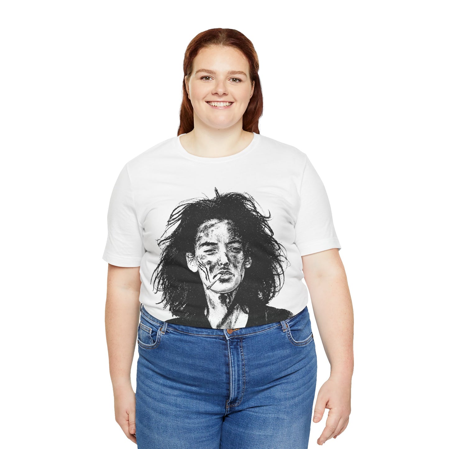 Veronica Sawyer (Heathers/Graphic with Vintage Print Effect/Winona Ryder)