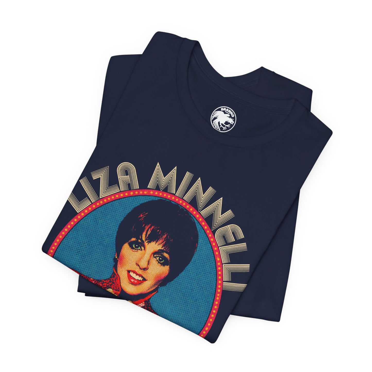Liza Minnelli (Replica 70's Souvenir Shirt/Pop Art Style with Vintage Print Effect/Liza Minnelli Shirt)