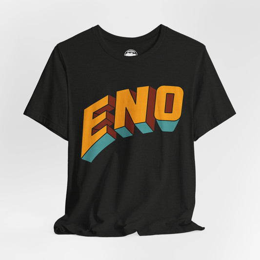 Eno (Here Come the Warm Jets Logo/Brian Eno shirt)