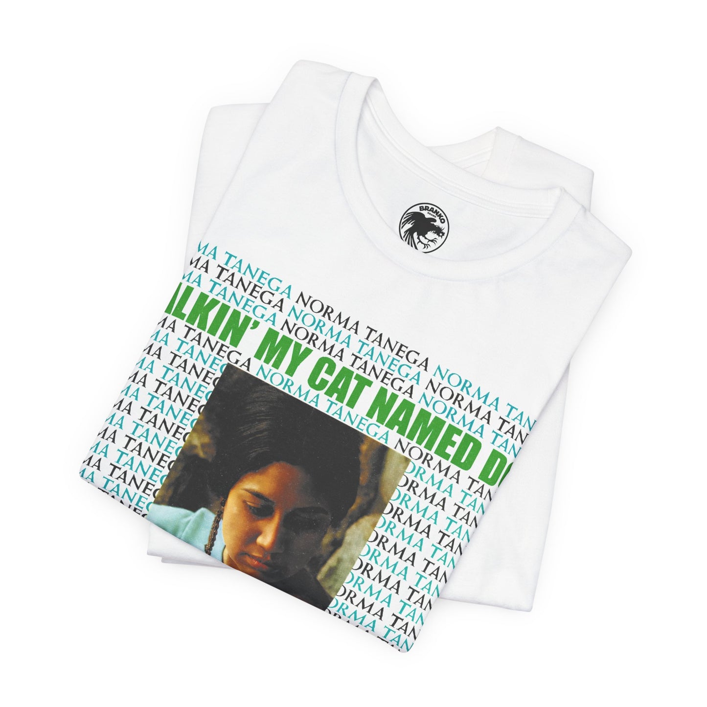 Norma Tanega (Oversized Walkin' My Cat Named Dog Graphic with Vintage Print Effect)