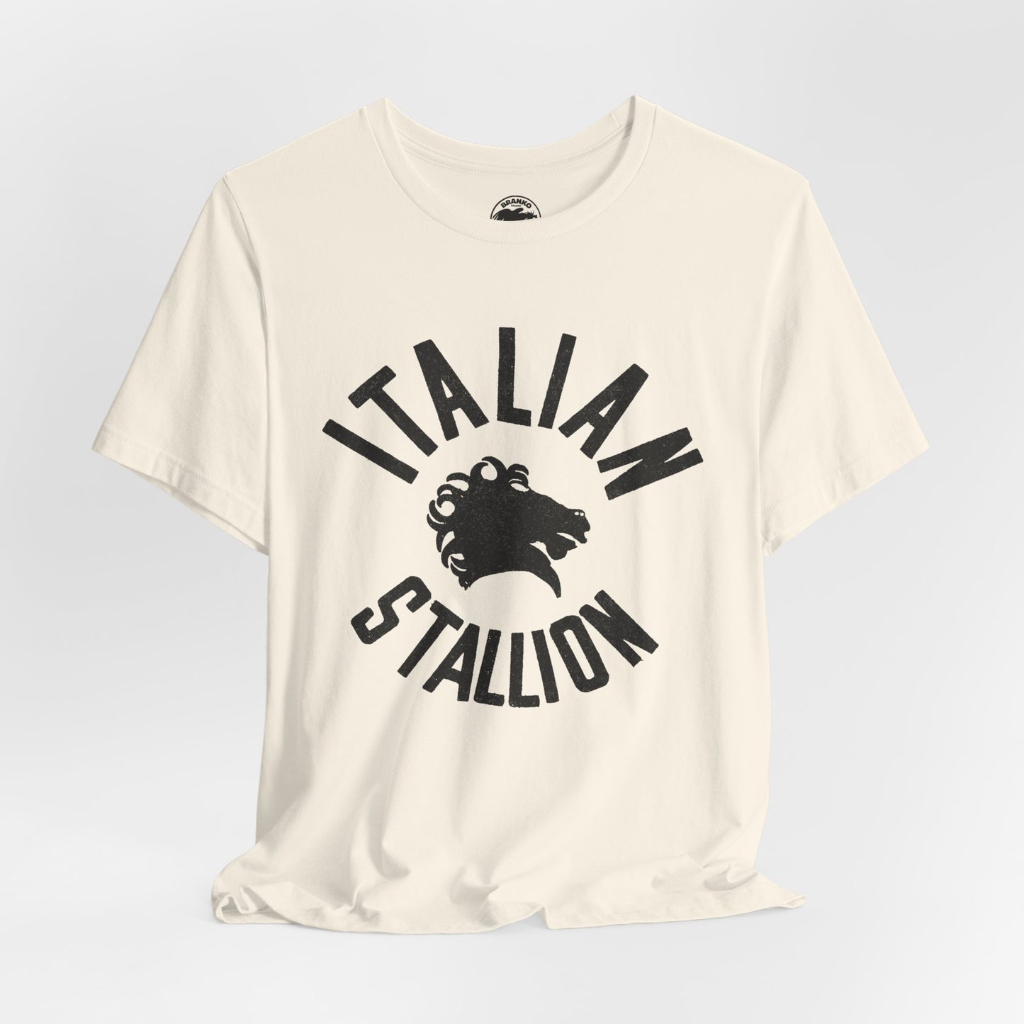 Italian Stallion (Rocky Shirt/Replica Logo with Vintage Print Effect/Rocky Balboa)