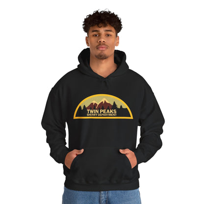 Twin Peaks Sheriff Department Hoodie (Logo with Vintage Print Effect/Twin Peaks Shirt)