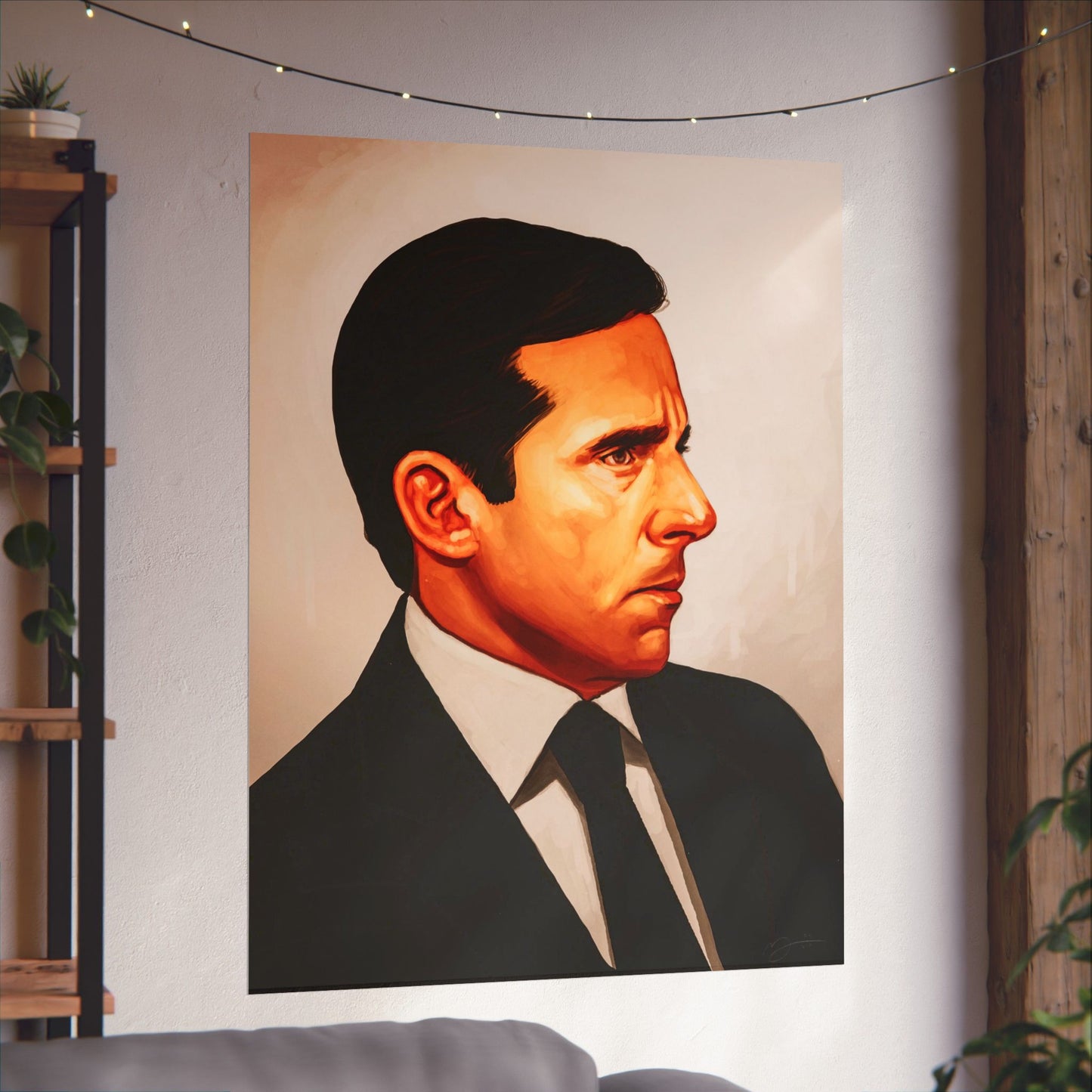 Michael Scott Portrait Poster (The Office Michael Scott/Steve Carrel/The Office Poster)