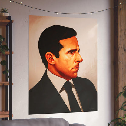 Michael Scott Portrait Poster (The Office Michael Scott/Steve Carrel/The Office Poster)