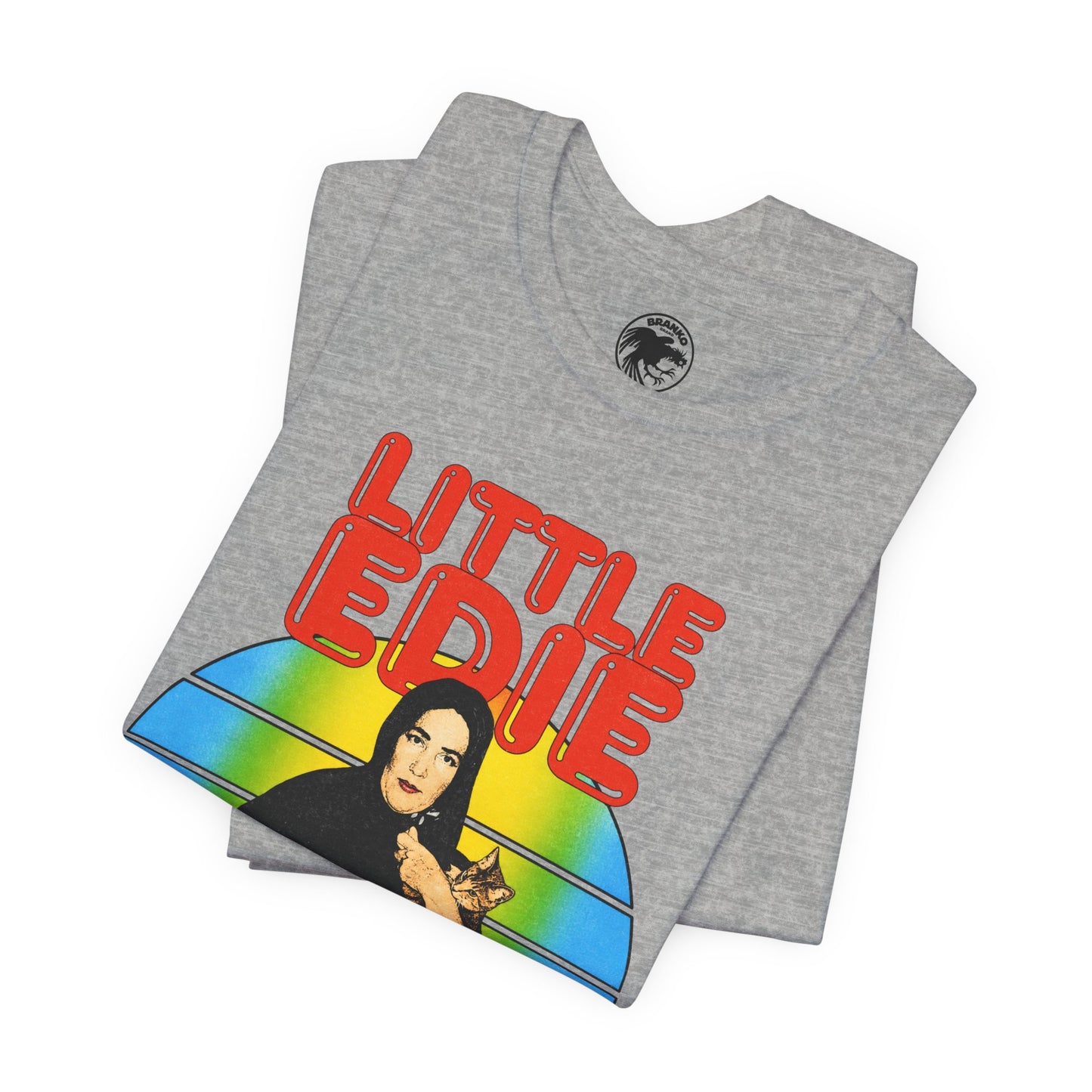 Little Edie (70's Iron On Style Graphic with Vintage Print Effect/Grey Gardens Shirt/Edith Bouvier Beale)