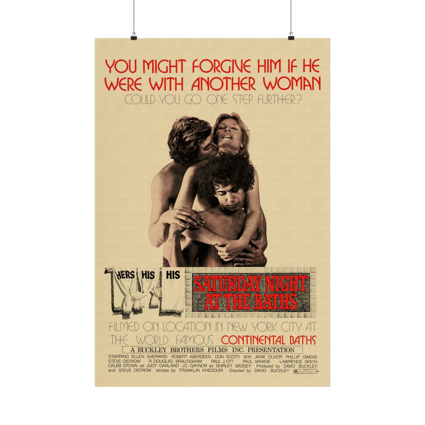 Saturday Night at the Baths (Promo Poster Reprint/1975/Continental Baths)