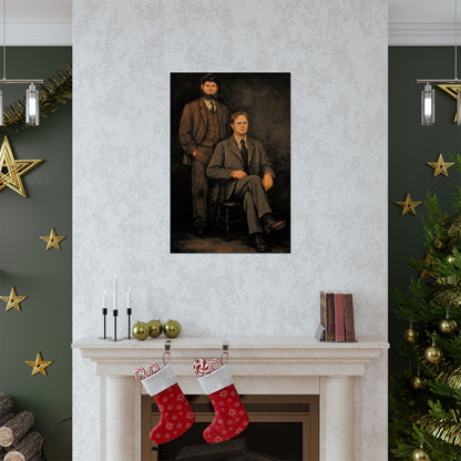 Dwight and Mose Portrait (The Office Dwight Schrute and Mose Portrait Reprint/Schrute Farms)