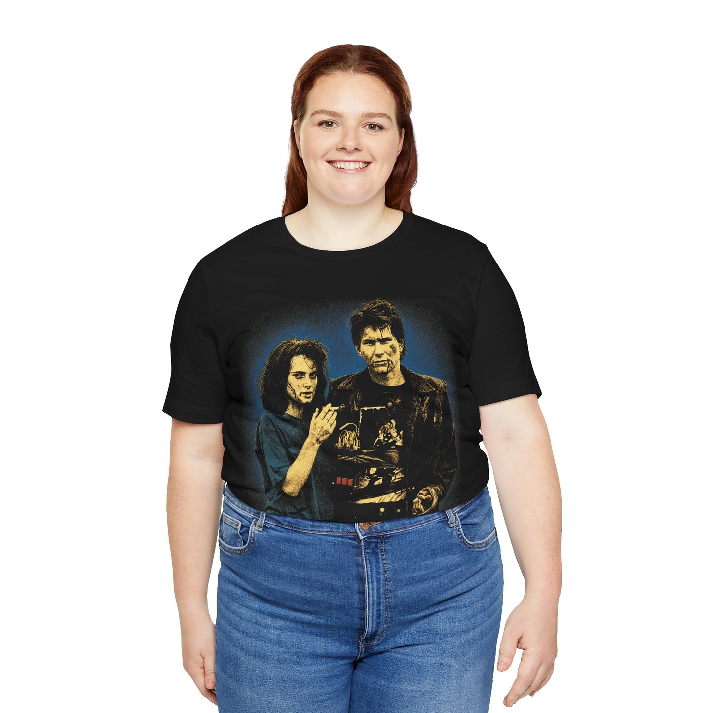 Heathers (Veronica and J.D. Graphic with 90's Rock Tee Effect)
