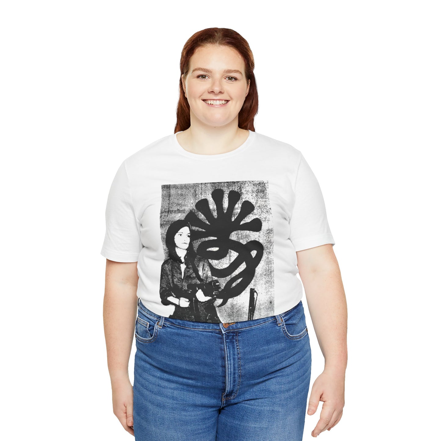 Patty Hearst as "Tania" (Graphic with Vintage Print Effect)