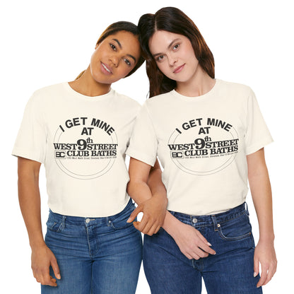 West 9th Street Club Baths Cleveland (Replica Late 70's Promo Shirt for Cleveland Club Bath Location)