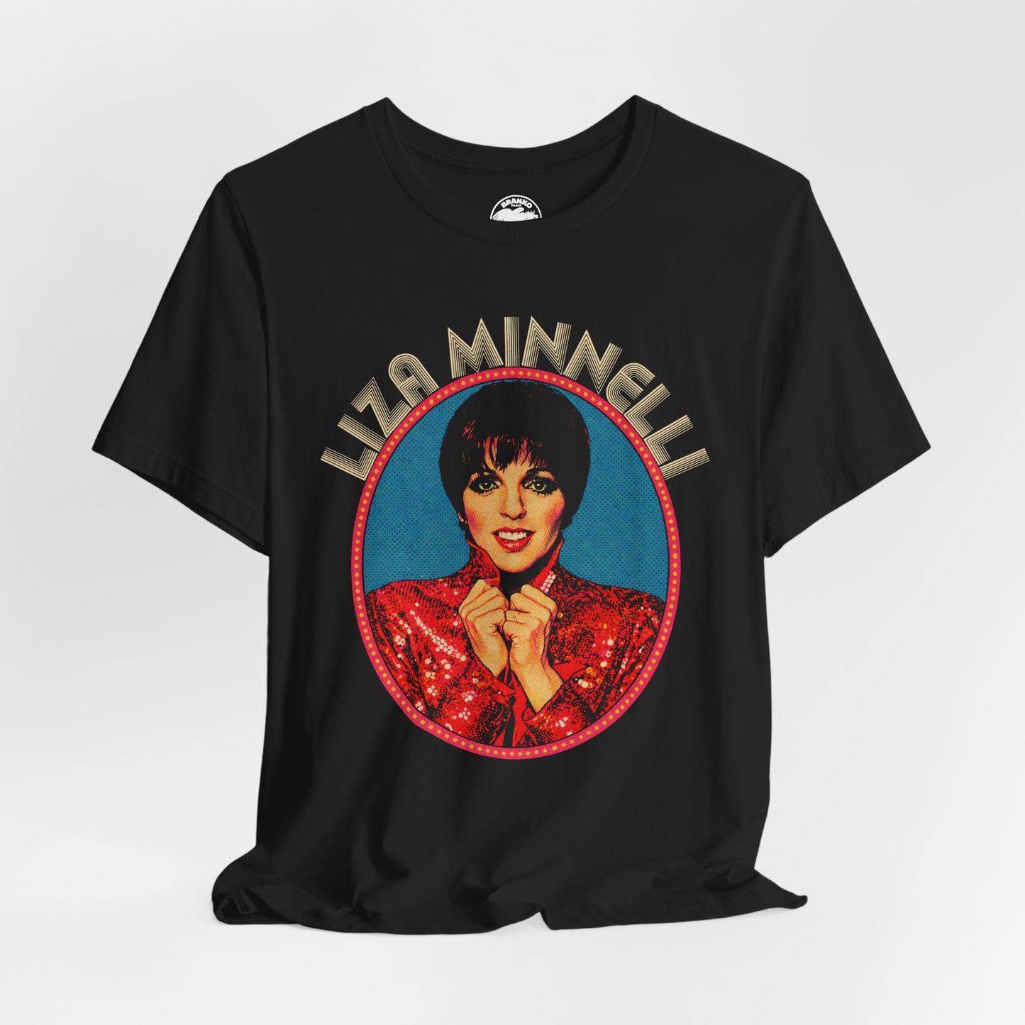 Liza Minnelli (Replica 70's Souvenir Shirt/Pop Art Style with Vintage Print Effect/Liza Minnelli Shirt)