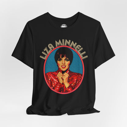 Liza Minnelli (Replica 70's Souvenir Shirt/Pop Art Style with Vintage Print Effect/Liza Minnelli Shirt)