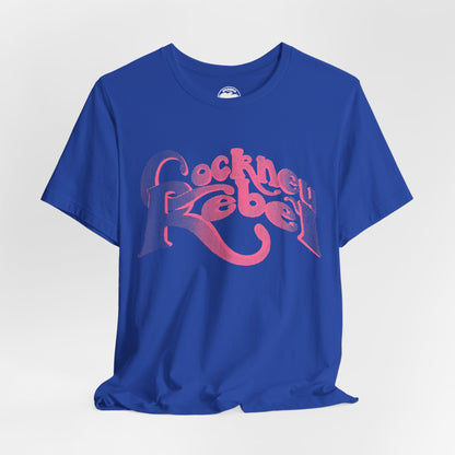 Cockney Rebel (Replica 70's Promo Shirt/Pink Graphic with Vintage Print Effect/Steve Harley & Cockney Rebel Shirt)