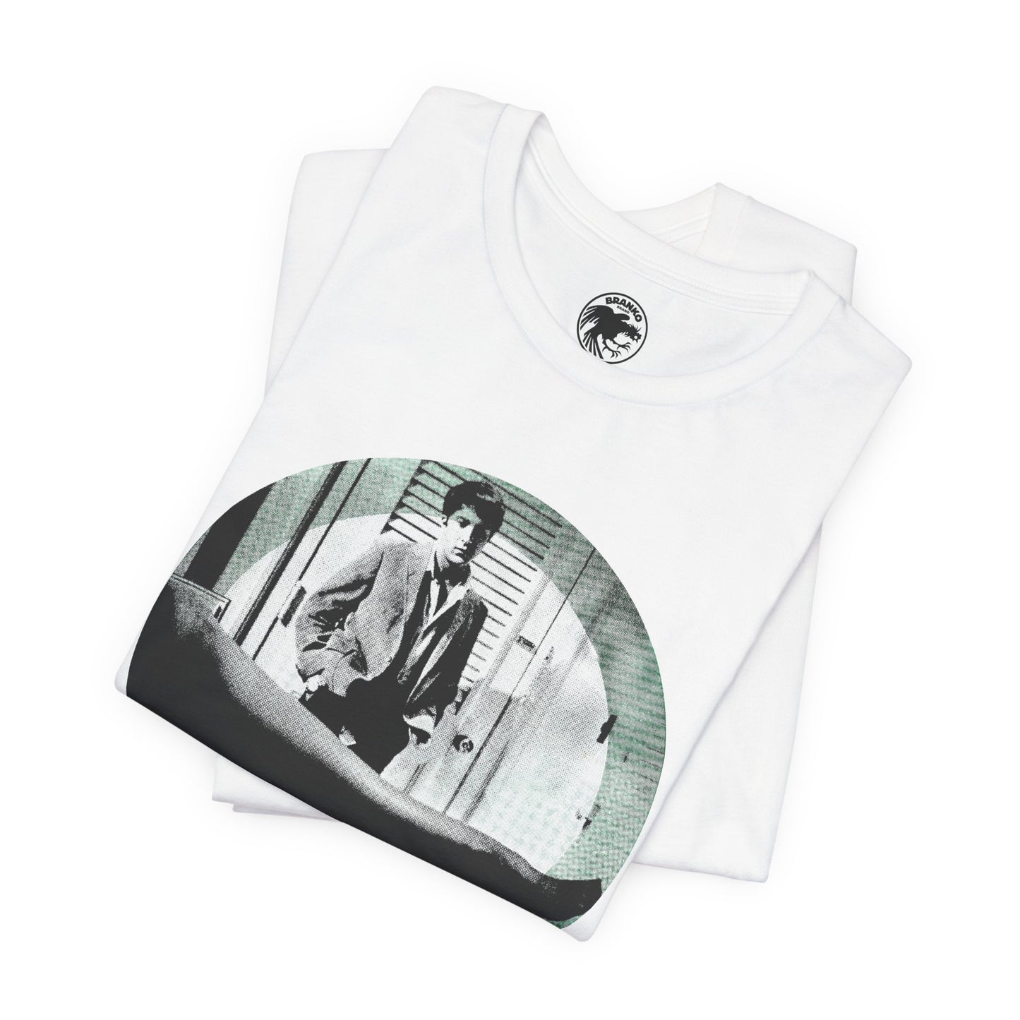 The Graduate (Mod Circle Graphic with Vintage Print Effect/Dustin Hoffman/Anne Bancroft/Mrs. Robinson)