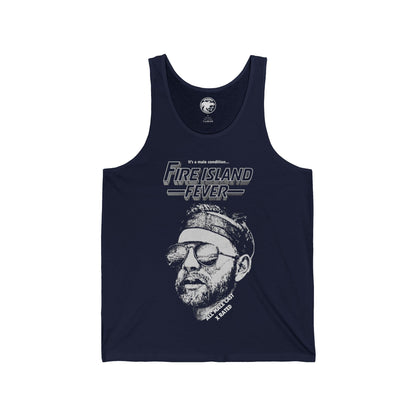 Fire Island Fever Tank (70's Gay Adult Film Image with Vintage Print Effect)