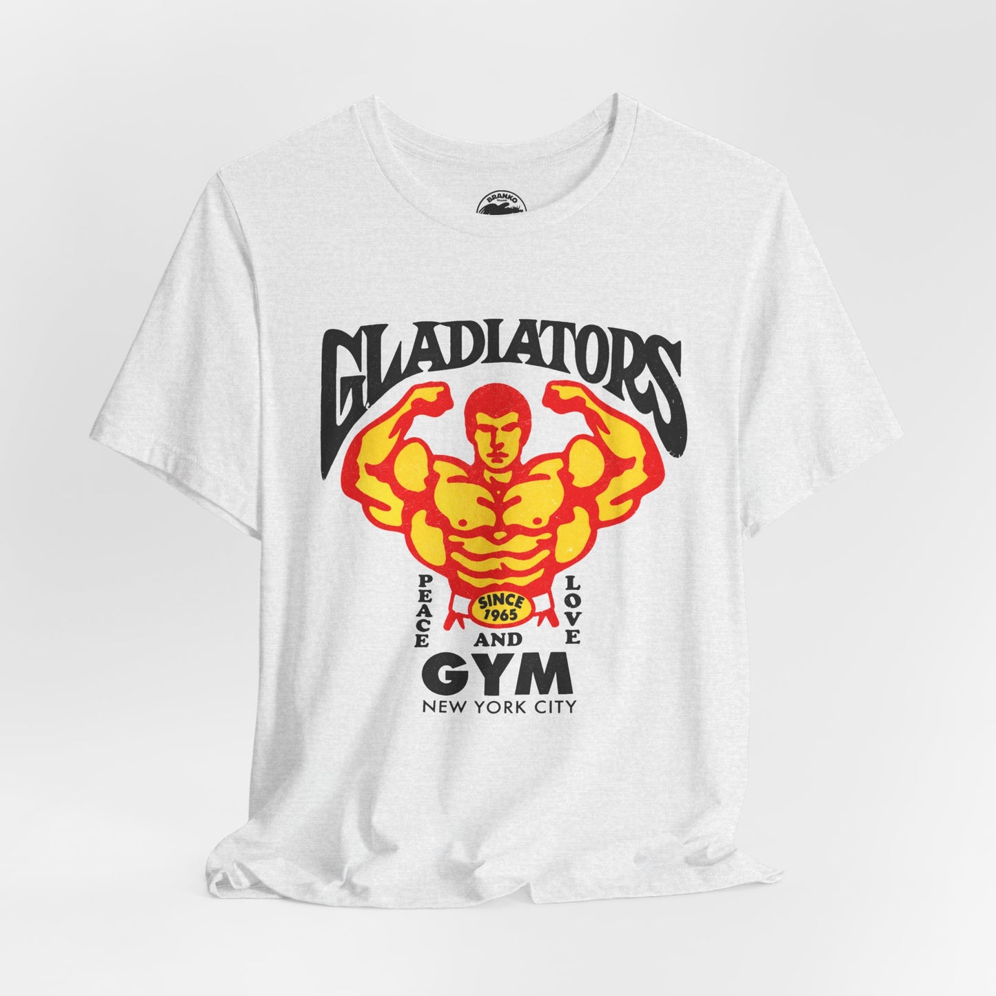 Gladiators Gym (Replica Promo Tee/New York City Gym/Lower East Side Icon and Landmark)