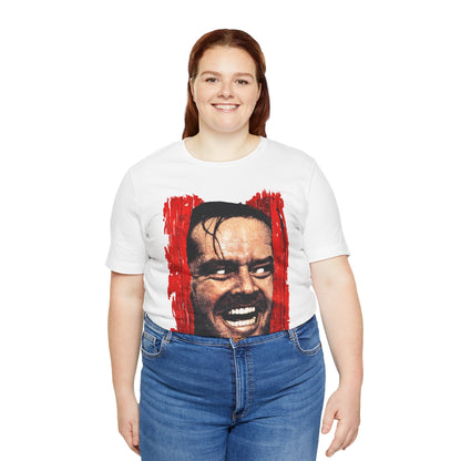 The Shining (Oversized Jack Nicholson Face with 80's Print Effect/Here’s Johnny)