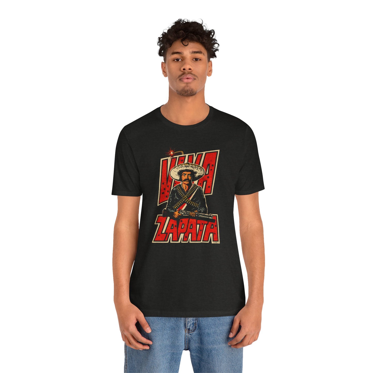 Viva Zapata (Replica 70's Protest Tee with Vintage Print Effect)