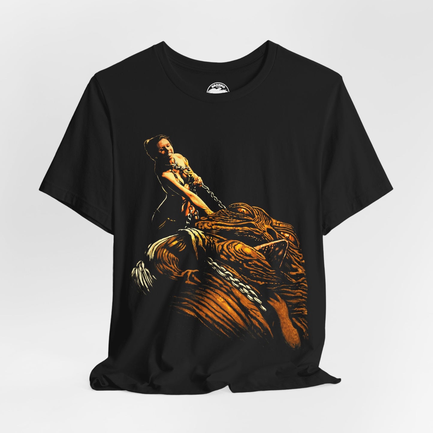 Princess Leia / Jabba Replica Tee (Princess Leia Choking Jabba the Hutt/Fuck the Patriarchy/Star Wars Shirt)