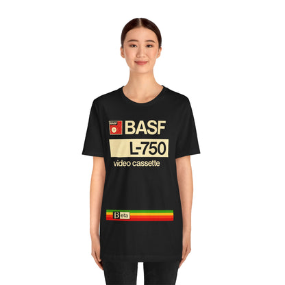 BASF Video Cassette (Beta Logo T-Shirt/80's Throwback Tee)