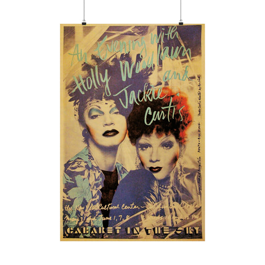 An Evening with Holly Woodlawn & Jackie Curtis (Cabaret in the Sky Poster Reprint)