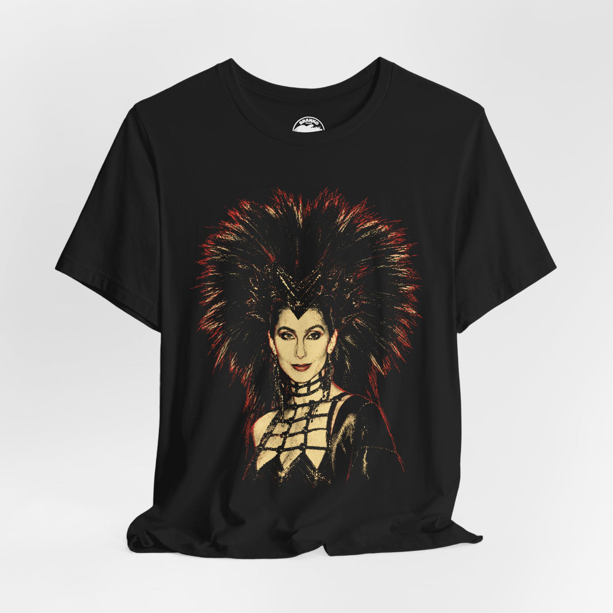 Cher (1986 Oscars Graphic Tee/Bob Mackie Dress)