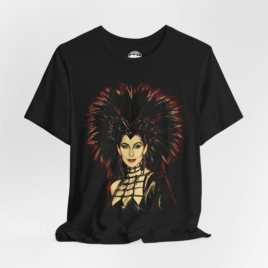 Cher (1986 Oscars Graphic Tee/Bob Mackie Dress)
