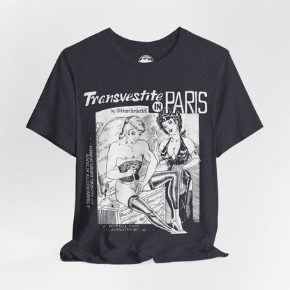 Transvestite in Paris (60's Gay Pulp Cover Artwork by Gene Bilbrew)